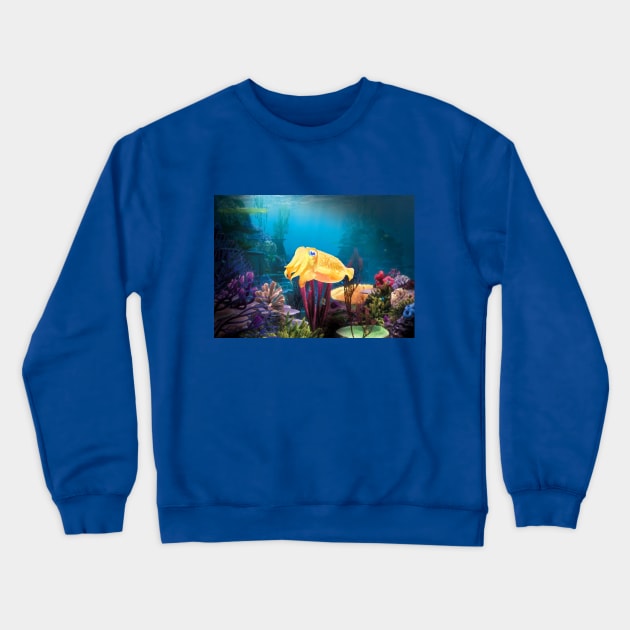 Cute Cuttlefish Crewneck Sweatshirt by MelissasMerch